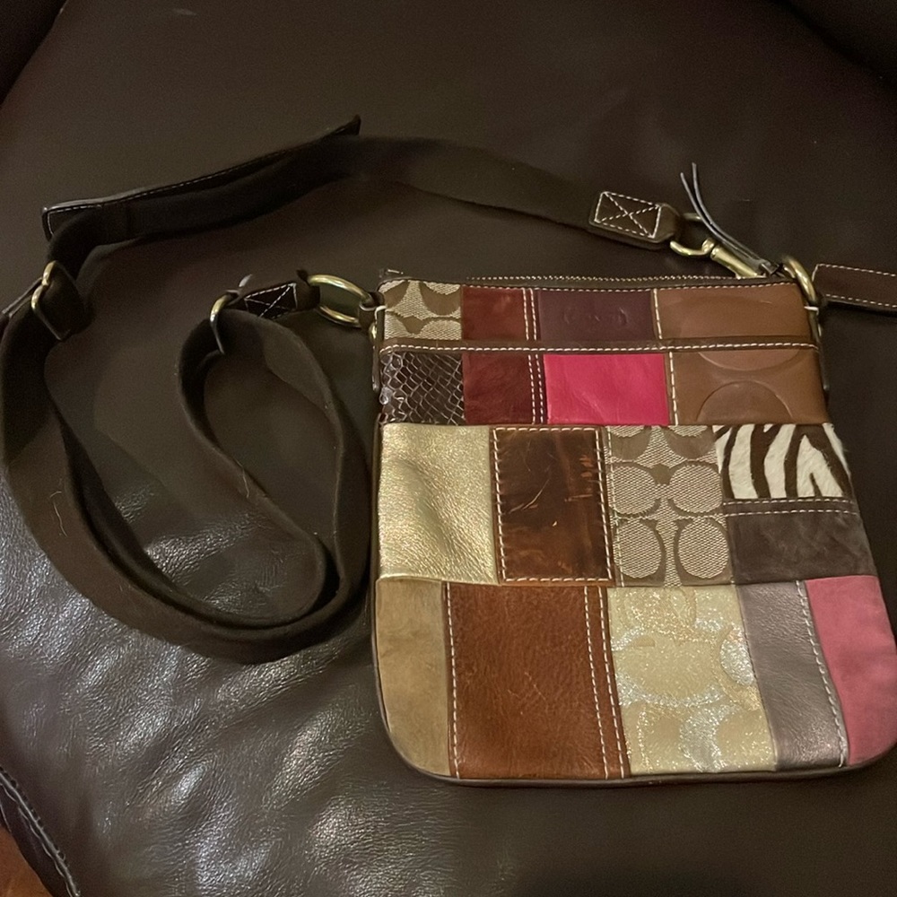 Coach Multicolored Patch Crossbody - image 1